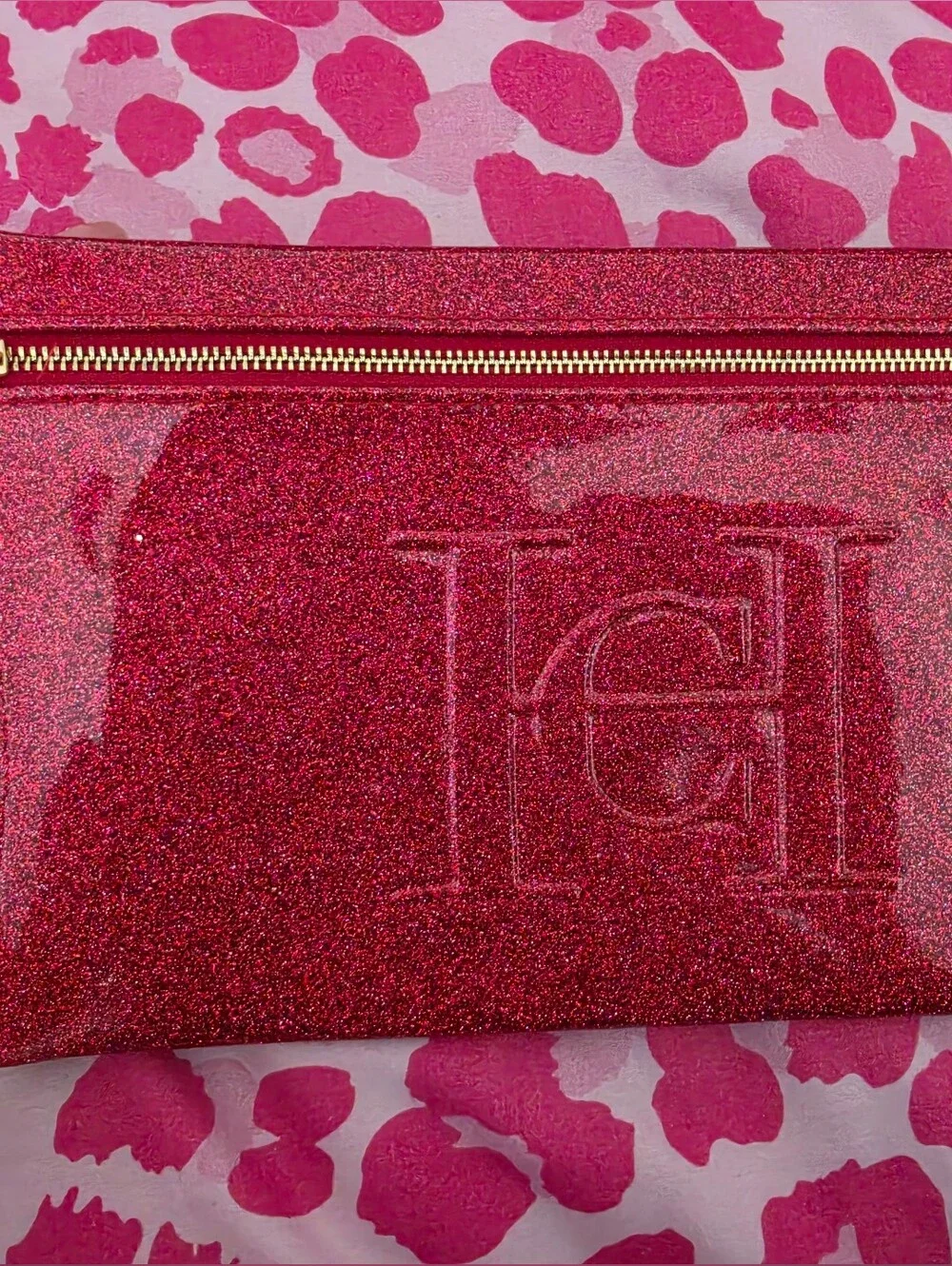 Carolina Herrera 'Good Girl' Glitter Red Cosmetic Pouch